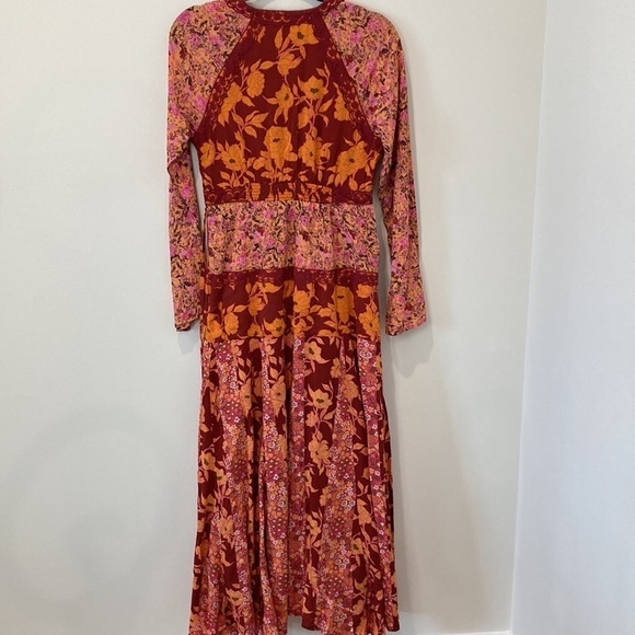 Free People Floral Maxi Dress - Red and Pink - Picture 11 of 11
